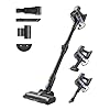 MOVA J30 Cordless Vacuum Cleaner 4 in 1 Stick Vacuum 180 Folding Tube Cleans Corners 60Min Runtime LED Display Anti Tangle Brush with Lights Lightweight Deep Clean Pet Hair Hard Floor Carpet