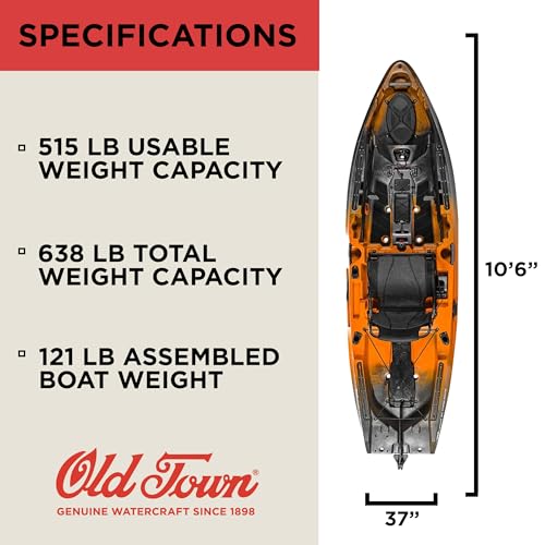 Old Town Sportsman 106 Powered by Minn Kota Motorized Fishing Kayak (Ember Camo)