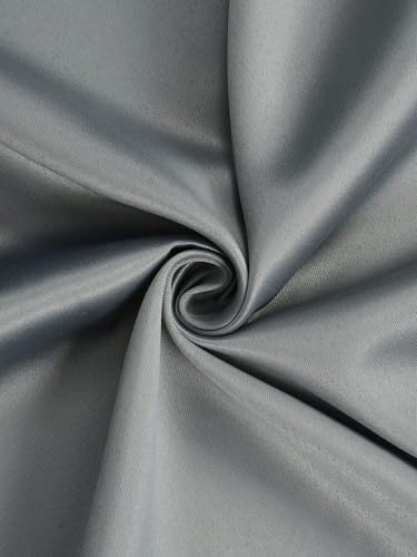 Image of 100% Blackout Curtains for Window- 6 Feet (Pack of 1) | Black Back Coated Fabric |Heat & Noise Insulation | Eyelet Curtains for Living Room & Bedroom |Grey