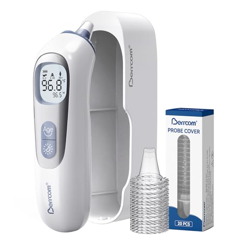 Berrcom Digital Ear Thermometer – 1s Read, Fever Alarm