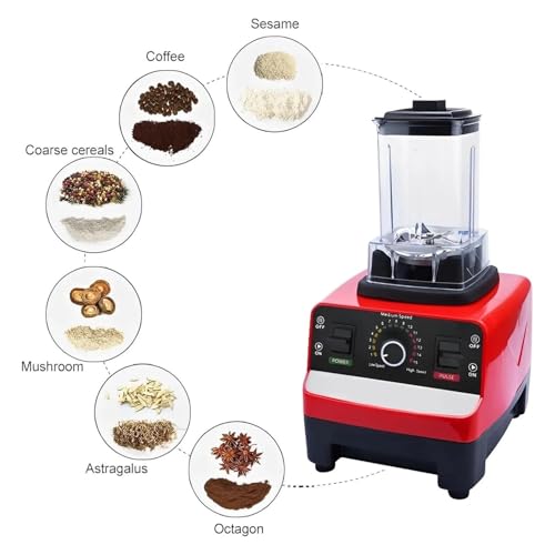 Blender Smoothie Makers 4500W, Food Blender with 2 Grinding Cup(2.5l/750ml), 15 Speed, Max 32000 Rpm, 8 Blades, Food Processor for Shakes, Frozen Drinks, Ice - Image 6
