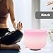 Crystal Singing Bowl 8 inch F Note, Colorful Pink Sound Bowl with Mallet O-ring, Sound Healing Instruments for Healing Mindfulness Meditation Yoga Sound Baths