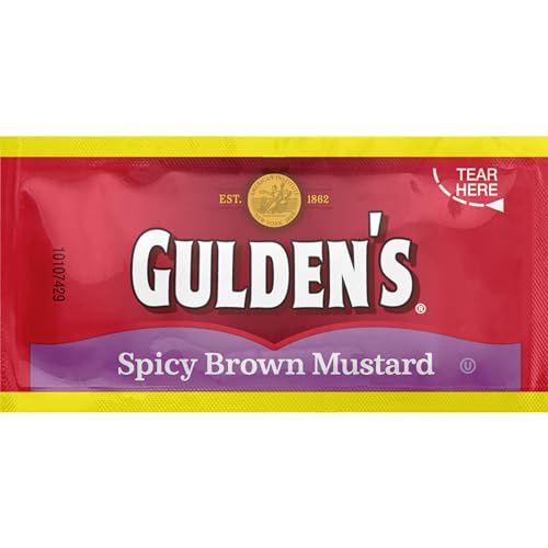 Image of Gulden's Spicy Brown Mustard Packets, 0.32 Ounce (Pack of 500)