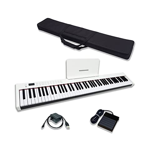 88 Touches Piano Numérique Touches Tactiles Pleine Taille Clavier Électronique Portable Piano Bluetooth MIDI Avec Sac À Main Adaptateur Secteur for Débutants Adultes Enfants (Color : White) - Les Beatles, Paul McCartney, John Lennon, RIngo Starr, George Harrison 88 Touches Piano Numérique Touches Tactiles Pleine Taille Clavier Électronique Portable Piano Bluetooth MIDI Avec Sac À Main Adaptateur Secteur for Débutants Adultes Enfants (Color : White)