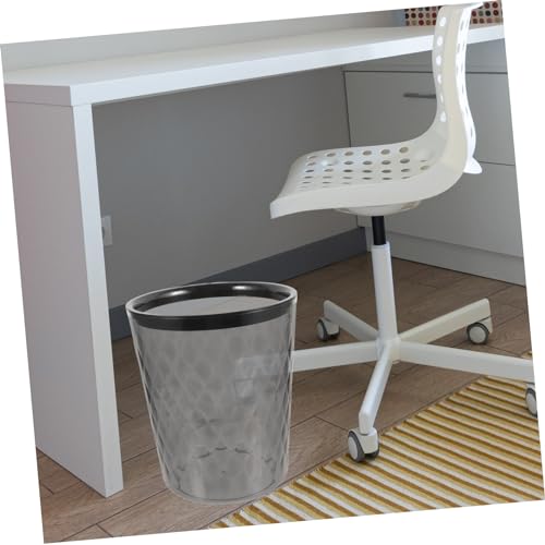 Bote de basura transparente decorativo Holibanna para hogar y oficina miniatura 7