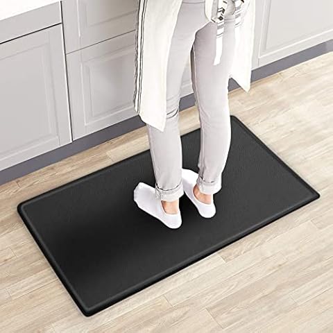 FUNYKICH Anti Fatigue Mat, Standing Desk Mat, Kitchen Floor Mat, Non Slip Waterproof Kitchen Rugs and Mats, Comfort Floor Mats for Kitchen, Office, Laundry Room and Stand-up Desks(32x17.3x0.47-inch) Cover