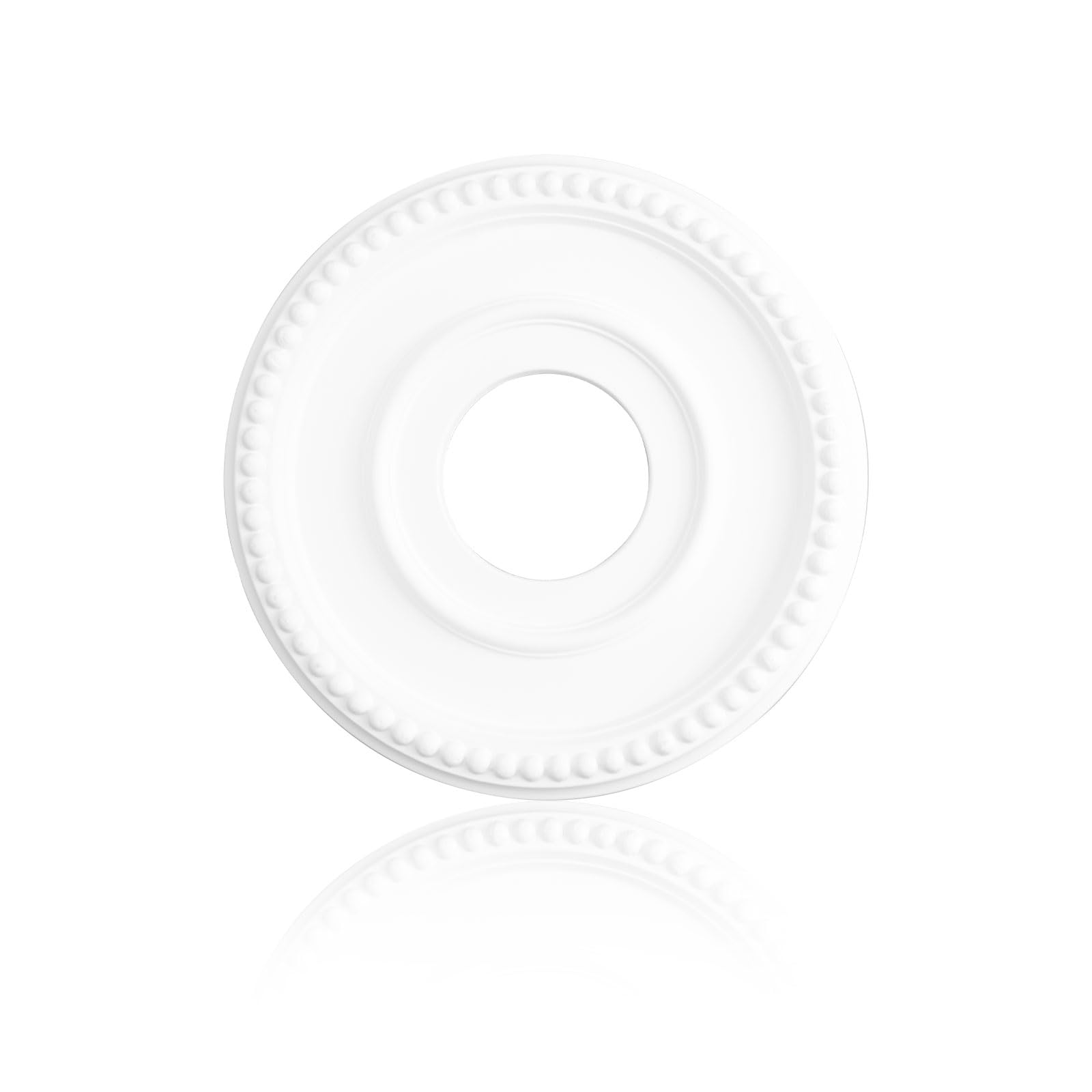 INCREWAY 1Pcs Lighting PU Ceiling Medallion Ceiling Cover Plate Ceiling Fan Medallion Home for Light Fixtures Ceiling Light Trim, 12 Inch OD x 3.9 Inch ID — image 1
