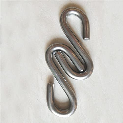 SYDARSYN 5 Pieces Stainless Steel S Hooks Heavy Duty Hammock S Hooks Utility Hanging Hooks for Garden Yard Swing Seat Hammock Chair Hardware - Image 3