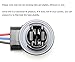 iJDMTOY Pair 3156 3157 Female Adapter Wiring Harness Pigtails Compatible with Both LED/Incandescent Bulbs for Turn Signal, DRL Driving or Brake/Tail Lights