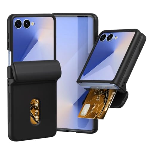 Coque Galaxy Z Flip5 protégeant la charnière et remplaçant le portefeuille