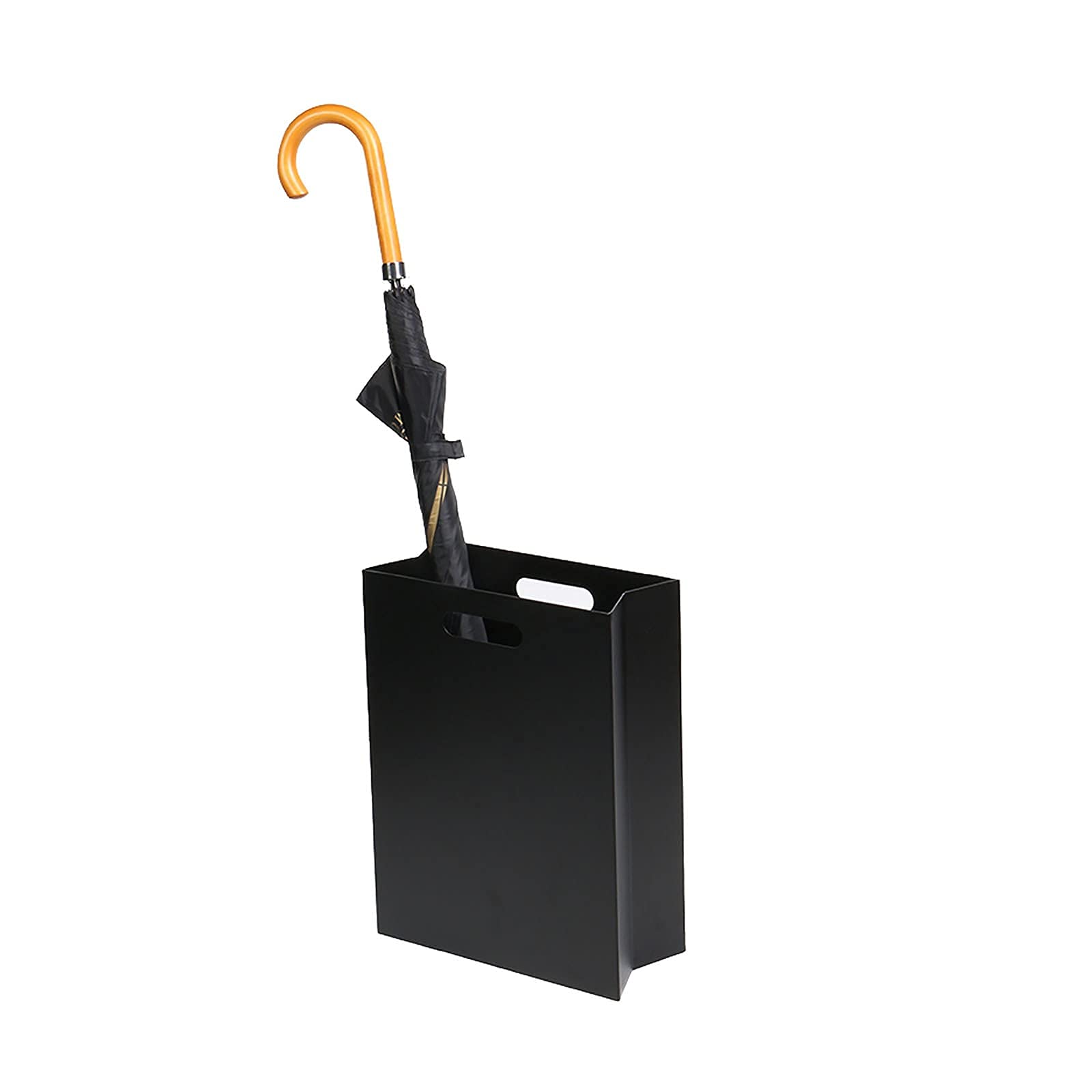 GHHVFEC Elegant Metal Umbrella Stand, Black, 30x13x40 cm - Stylish & Durable Design for Home & Office, Perfect for nizing Umbrellas (Black A)