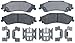 ACDelco Gold 17D729CH Ceramic Rear Disc Brake Pad Set
