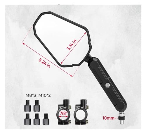 Espejo de marcha atrás de motocicleta plegable para tus rutas de fin de semana 5