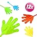Produktbild L+H 12x Klatschhand Glibber in Premium Qualität | Bunte Klatschhände | Klebehand Sticky Klatsch Hand Mitgebsel Mitbringsel Give aways Scherzartikel Spielspaß für Geburtstag Kindergeburtstag Kinder