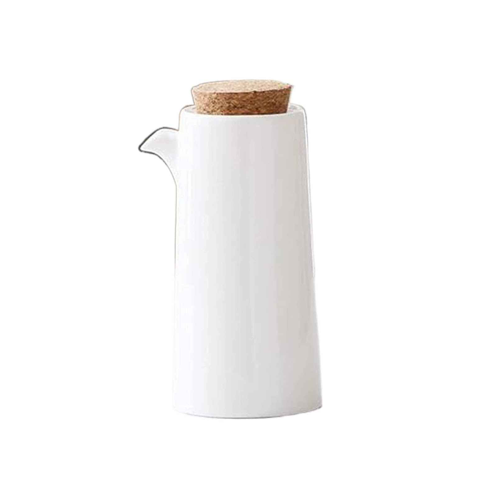 Dispensador de Aceite y vinagre, de cerámica Blanca, para Aceite y vinagre, Salsa de Soja y Jarabe de Arce, Frasco de 350 ml/490 ml.
