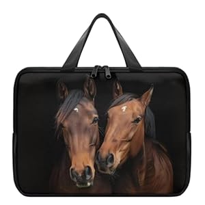 Belidome Laptoptasche mit Griff, PU-Leder, für Netbook und Tablet, Größe 43,2 cm (17 Zoll), Braun