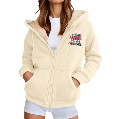Womens Jacket Christmas Long Sleeve Coats Trendy Winter Clothing - image 1
