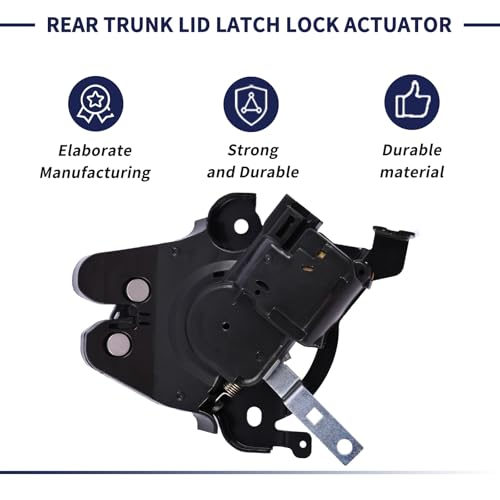 Image of Trunk Latch Rear Deck Lid Lock Actuator BKC3-56-820F Compatible with Mazda 3 Axela Sedan 6 Atenza Sedan 2014 2015 2016 2017 2018 2019 Replace BKC356820F Door Lock Latch Actuator
