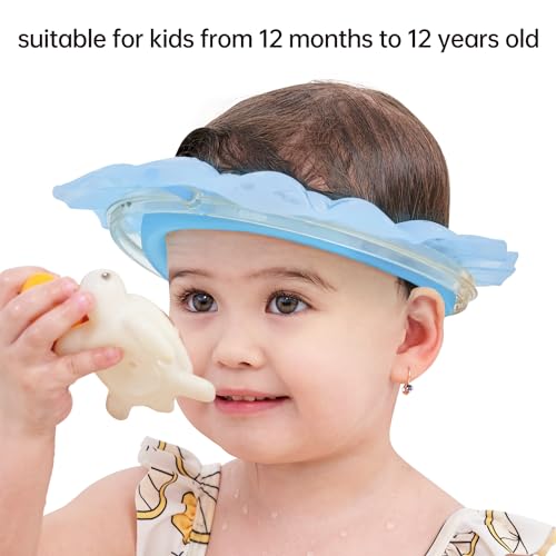 Kair Viseira de Banho para Bebês, Touca de Banho com Almofada de Ar de Silicone para Crianças, Prote