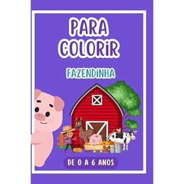 Capa do livro PARA COLORIR: FAZENDINHA (Portuguese Edition)