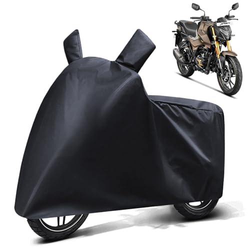 Image of FABTEC Waterproof Bike Body Cover Compatible with Hero Xtreme 200S 4V, A3 (Black)