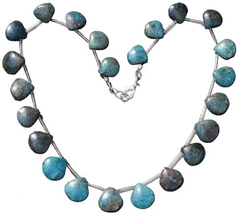 288 Cts Earth Mined Single Strand Blue Apatite Beaded Womens Necklace CHIK_NECKLACE-30986