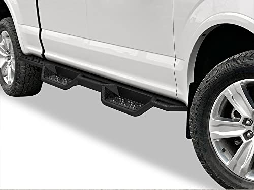 Estribos APS negros tubo 6 pulgadas estilo drop down compatibles Ford F150