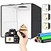 Produktbild LUXCEO Fotostudio Lichtbox,30x30x30 cm Fotobox zum Fotografieren,CRI 95+ LED-Fotobox Lichtbox Fotografie Lichtzelt inkl 6 PVC Hintergründen für Produktfotografie, Schmuck und kleine Gegenstände