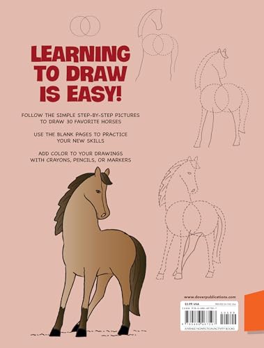 How to Draw Horses: Step-By-Step Drawings!
