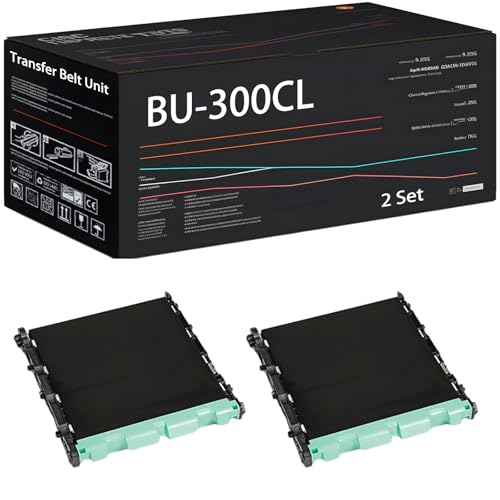 BU-300CL Transfer Belt Unit Compatible for Brother MFC-9460CDN MFC-9560CDW MFC-9970CDW Printers, with Chip, High Yield 50000 Pages, High-Definition Printing (2 Set)