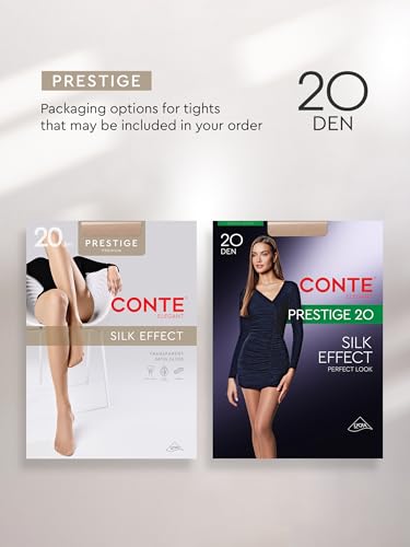 Image of Conte Classic Sheer to Waist Silky Pantyhose Prestige 20 Den