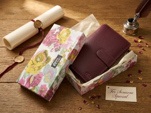 Image of Big Fat RFID Blocking Leather Organizer Checkbook Wallets For Women - Clutch