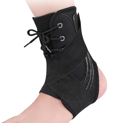 Tobillera para hombre, tobillo | Tobillo transpirable con soporte fijo bidireccional | Subvenciones de baloncesto, materiales deportivos, lámina para el pie con diseño de talón para fútbol