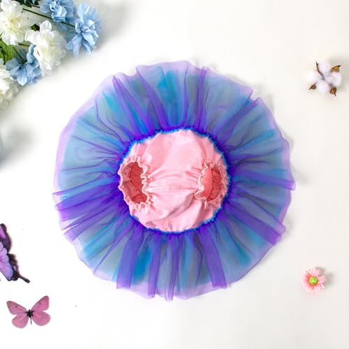 Image of 6M-3T Infant Baby Girl Tutu Skirt Toddler Girls Solid Color Tulle Skirts Birthday Outfits with Headband
