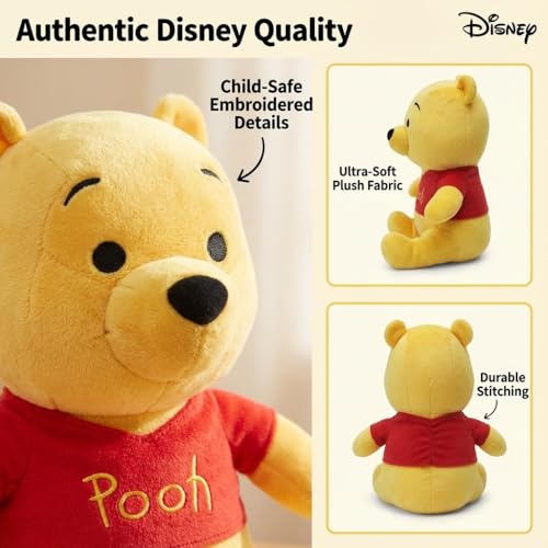 Image of Disney Winnie The Pooh Soft Toy 8 Inches Plush Huggable Stuffed Toy for Kids Officially Licensed Kids Toys for Ages 2+