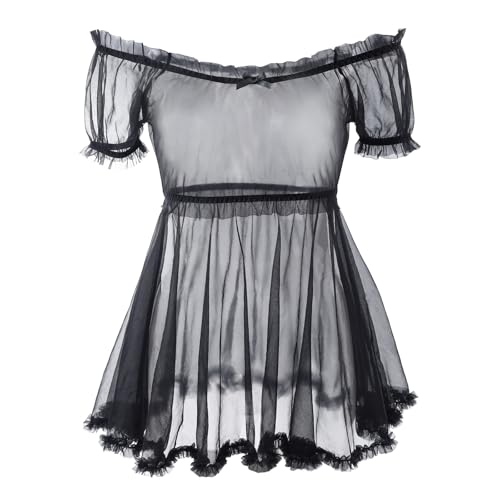 Falda de malla LittleForBig unisex con transparencia ligera y cintura elástica adaptable 2
