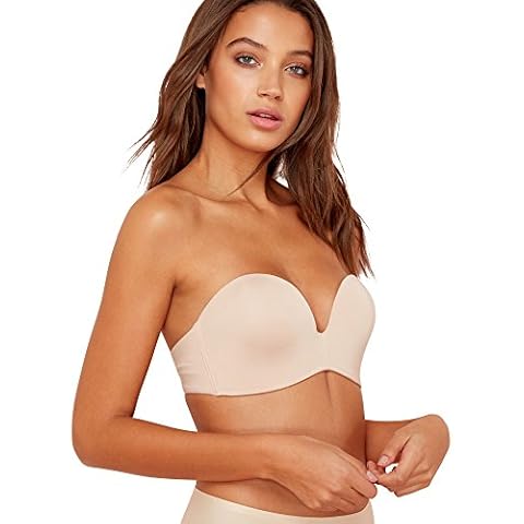 Wonderbra Ultimate Strapless Bra 34D in Beige Cover