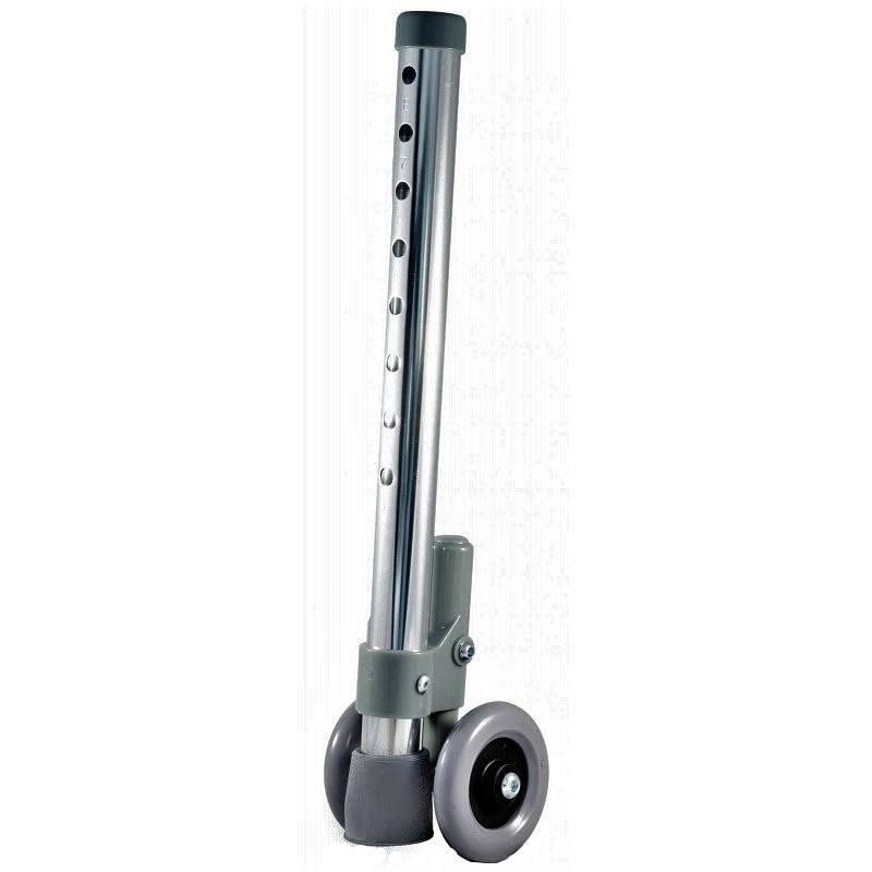 Coppia di gambe per deambulatori con ruote con sistema autobloccante - grigio per deambulatori Rehamed Intermed e Anteamed