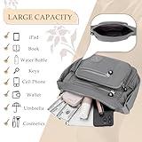 Womens Cross Body Bag Casual Umhängetasche Handtasche Multi Pocket Messenger für den täglichen Gebrauch Einkaufen (grau)