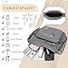 Womens Cross Body Bag Casual Umhängetasche Handtasche Multi Pocket Messenger für den täglichen Gebrauch Einkaufen (grau)