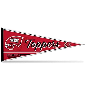 Rico Industries NCAA Western Kentucky Hilltoppers Classic 12″ x 30″ Soft Felt Pennant – EZ to Hang – Home Décor (Game Room, Man Cave, Bed Room)