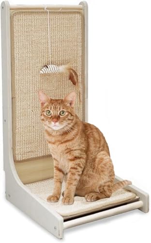 FJJRTWDG Practical L-Shaped Sisal Cat Scratching Board, Artificial Pet Scratching Board, Suitable for Indoor Pets Suitable for Indoor Pets(L Shape Scratcher)