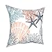 Akwarela morska rozgwiazda muszla koral poszewki na poduszki dekoracyjna poszewka na poduszkę 30 x 30 cm bawełniana poszewka na poduszkę letnia dekoracja domu do wewnątrz na zewnątrz sofa salon