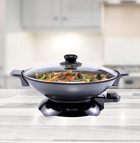 Continental Electric Chef Electric Wok, 4.5 Quart, Black - Thumbnail 4
