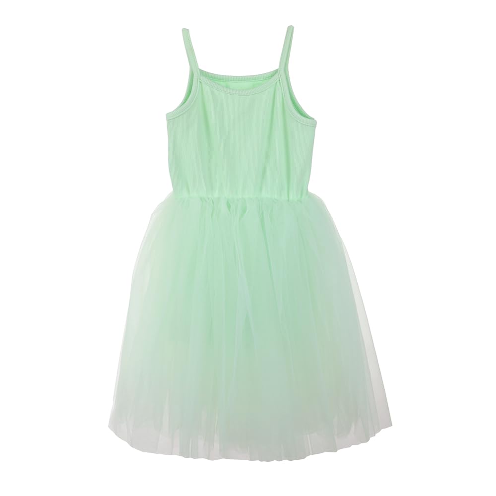 Baby Girl Tutu Dress Toddler Kids Sleeveless Tulle Casual Birthday Party Dresses Princess Sundress (3T, Pastel Green)