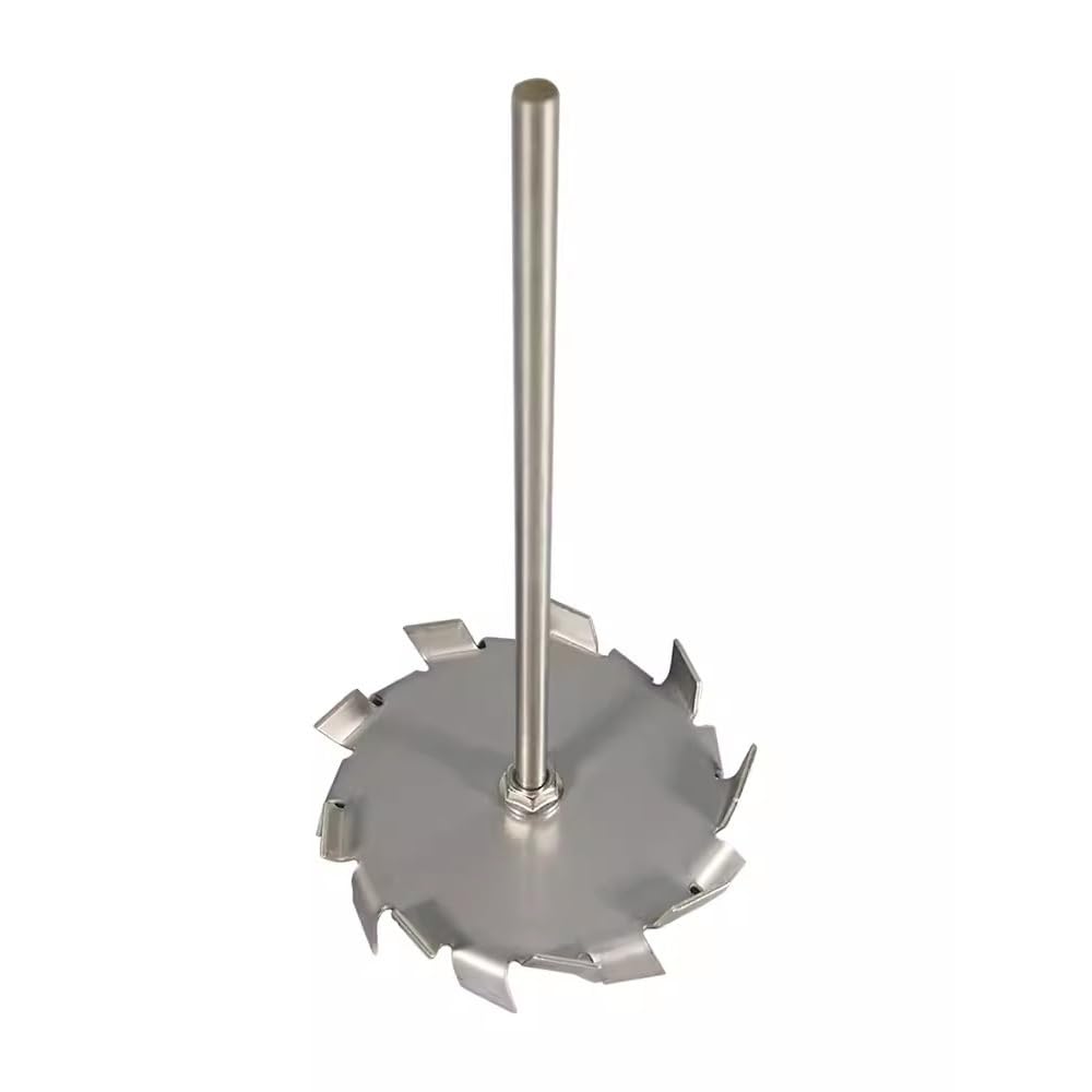 Stainless Steel Dispersion Plate with Rod - Round Stirring Disk for Laboratory Use(9cm Disk with Rod)