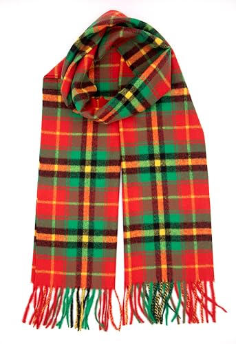 Achillea Scottish Tartan Plaid Scarf - Warm Cashmere Feel Winter Scarf, Scarves for Holiday, Christmas & Daily Wear