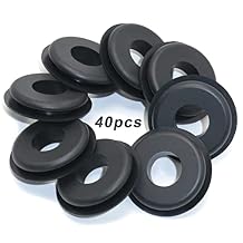 Black Gladhand Seals Rubber Glad Hand Seal, Glad Hand Grommets for Semi Trailers, Pack 40
