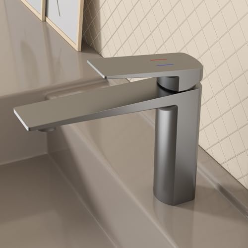 Mitigeur de salle de bain monotrou pour moderniser un évier ou une vasque familiale