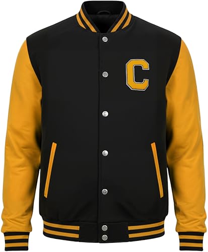 Image of Decrum Letterman Jacket Men - Casual High School Baseball Varsity Style Mens Bomber Jackets